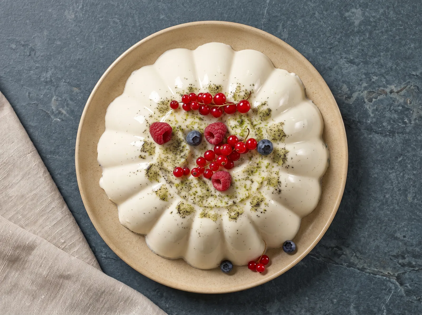 Blanc-manger coco — in Nahaufnahme gezeigt