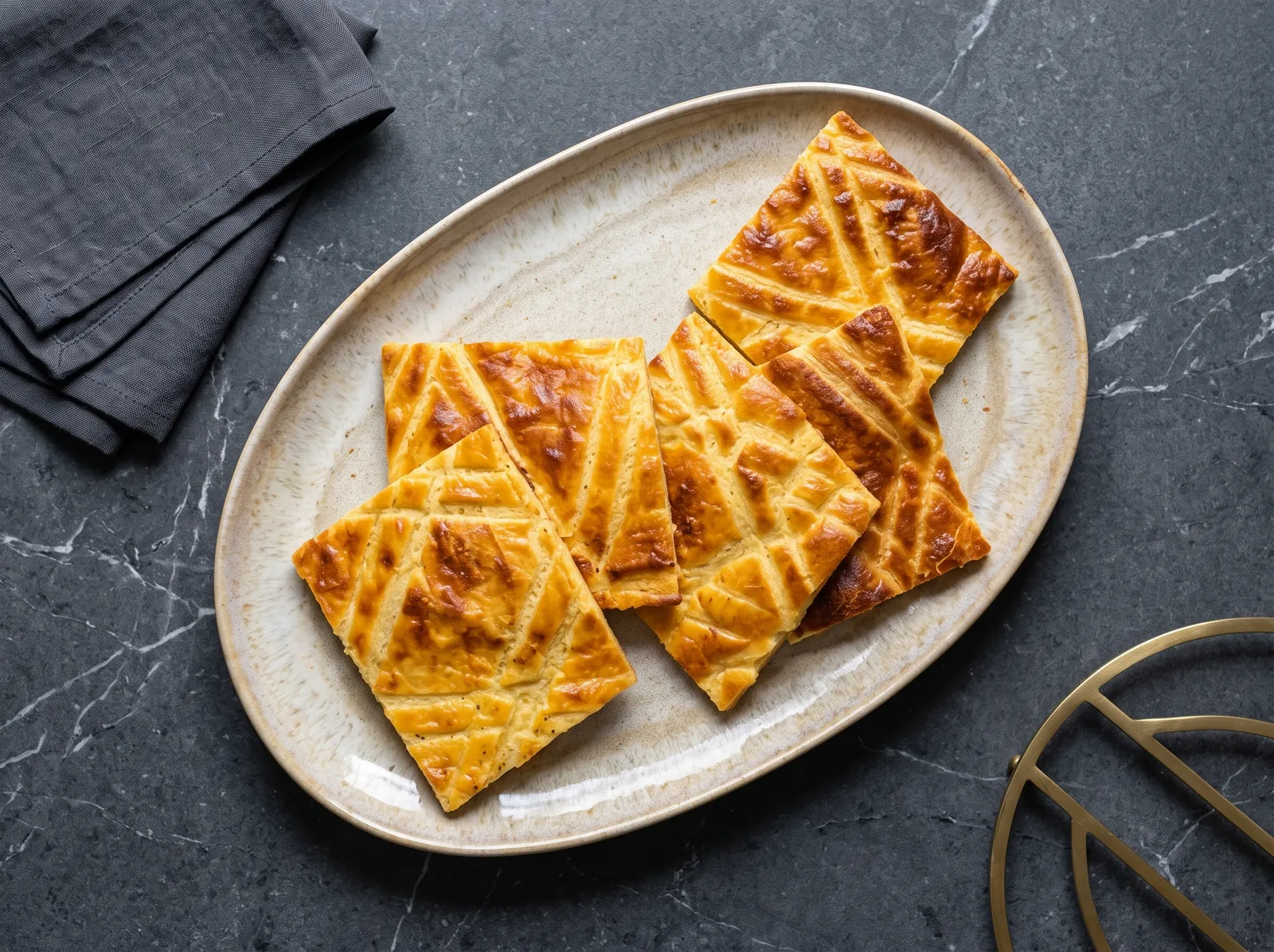 Galette aux pommes de terre berrichonne — auf einem Abkühlgitter