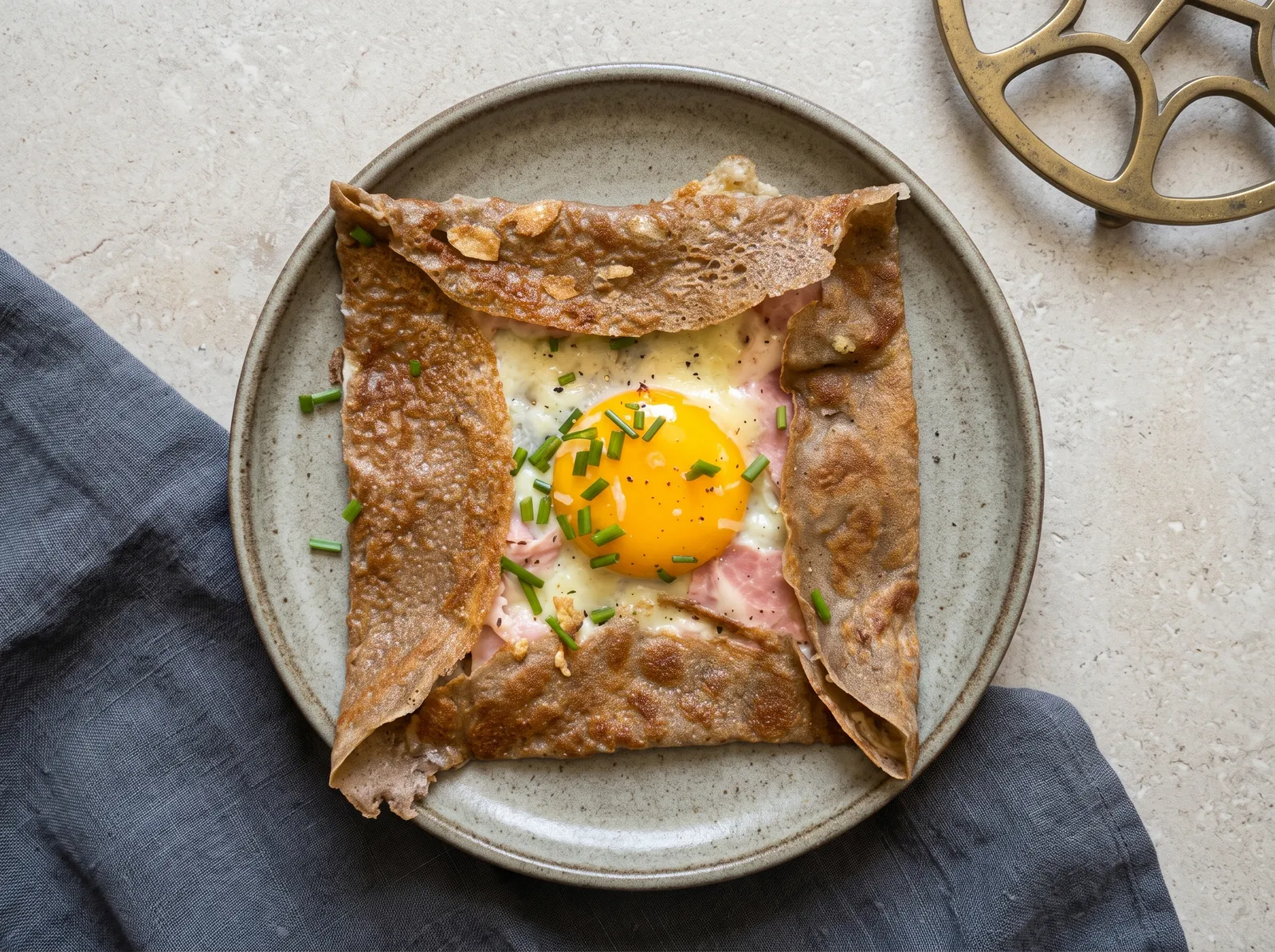Galette complète — in Nahaufnahme gezeigt