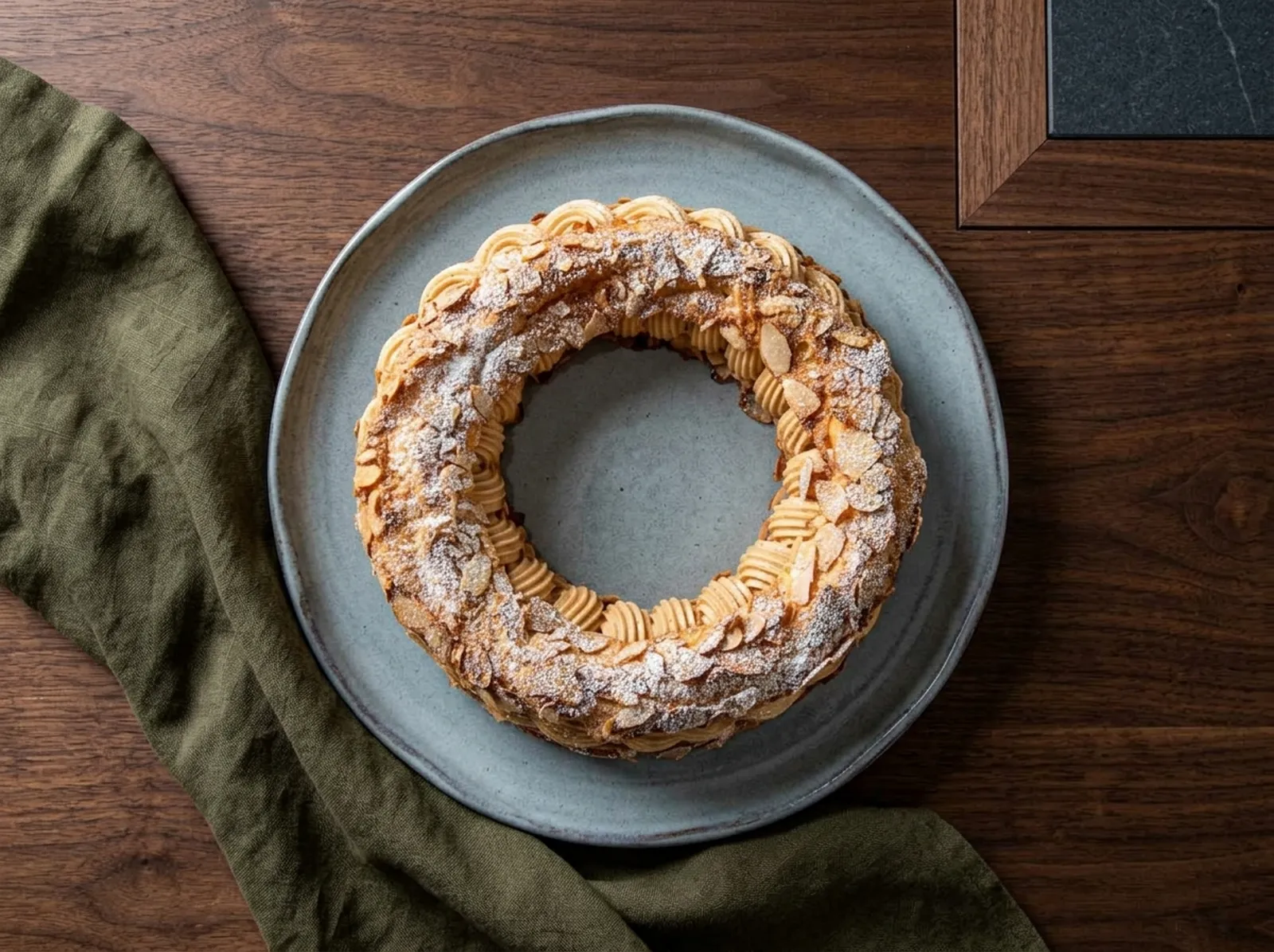 Paris-Brest — im Ganzen nach dem Backen gezeigt