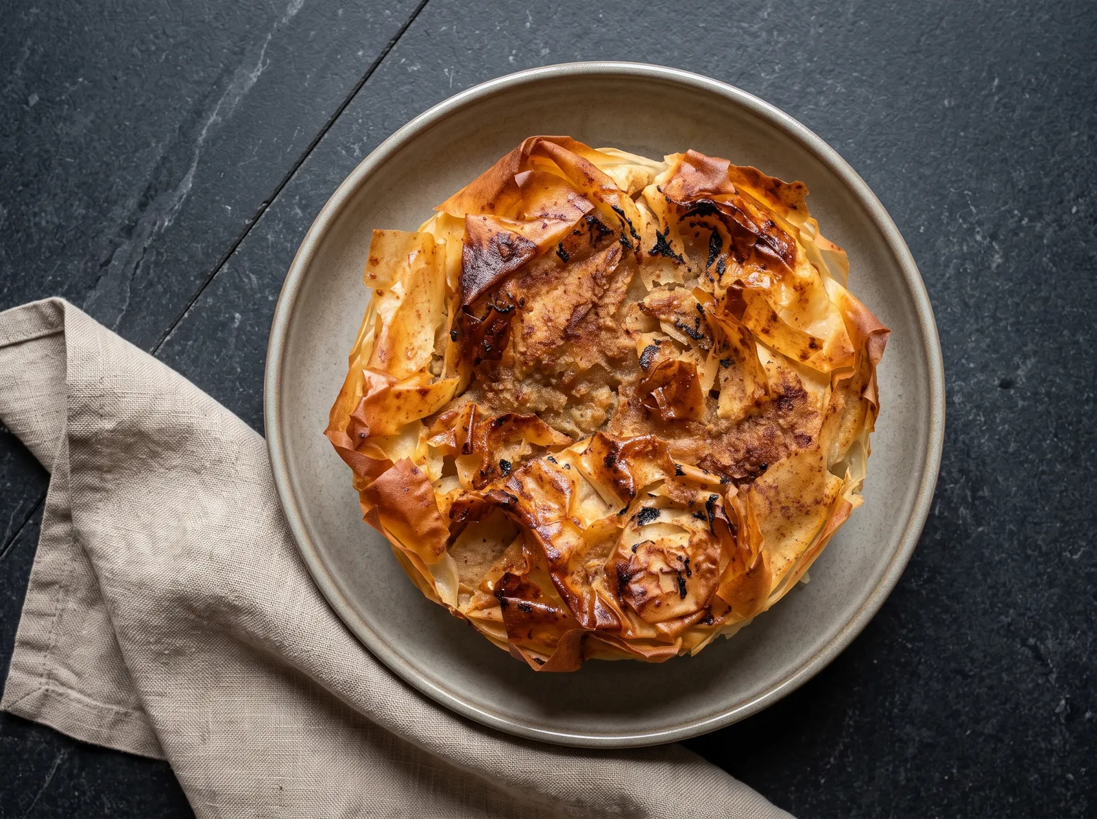 Pastis quercynois — im Ganzen nach dem Backen gezeigt