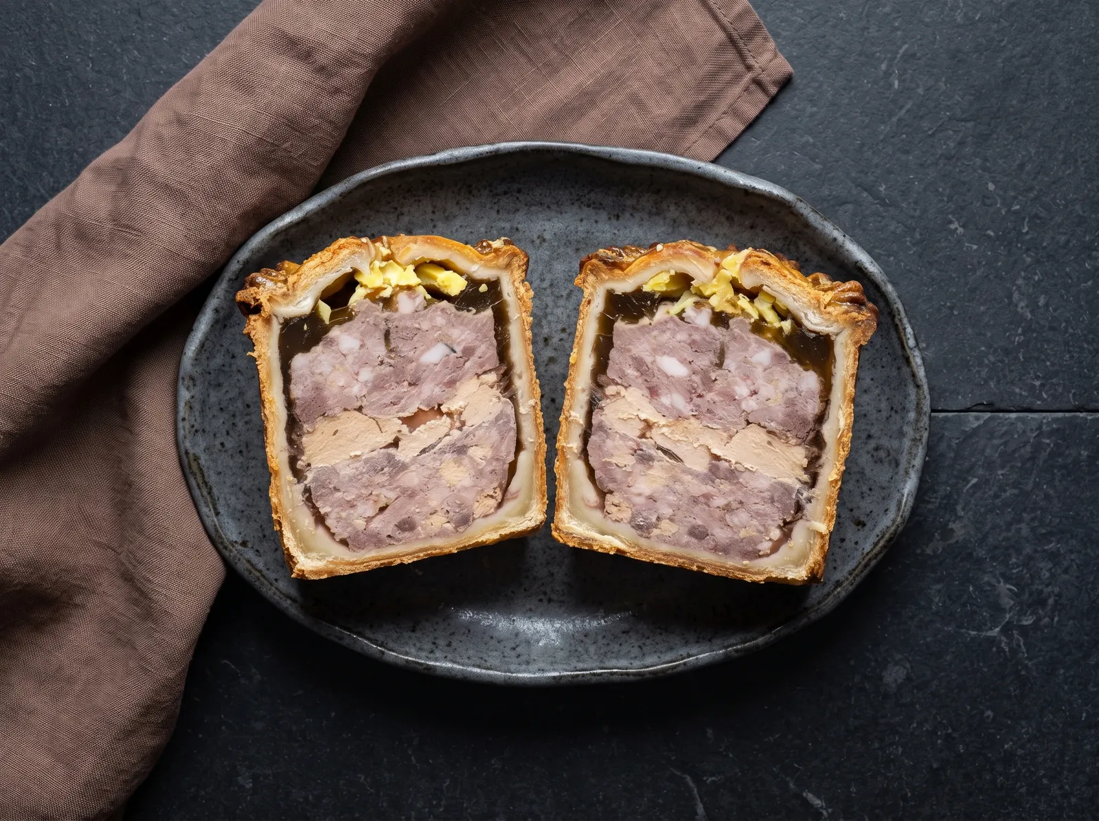 Pâté de Chartres — auf Backpapier