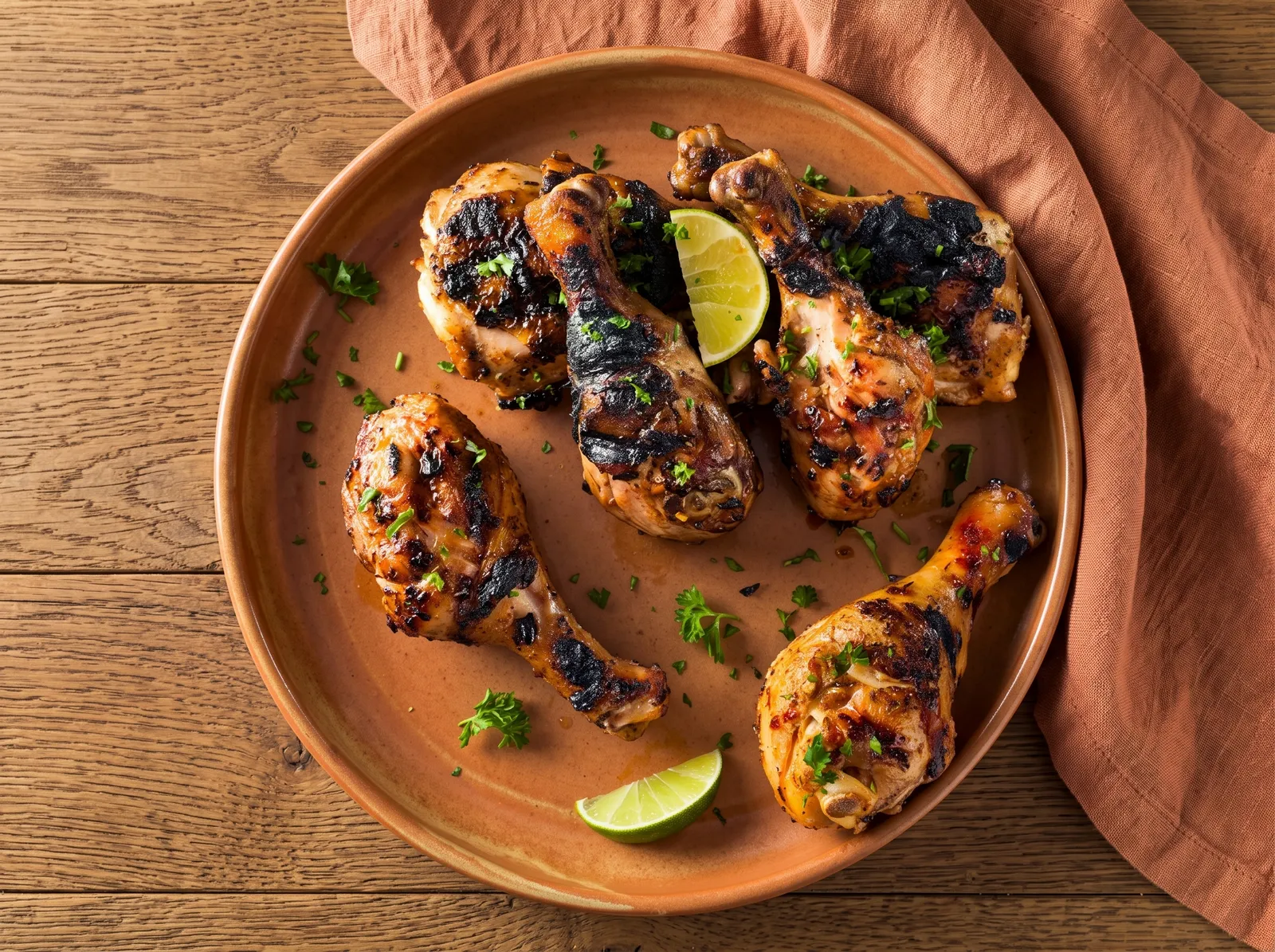 Poulet boucané — in Nahaufnahme gezeigt