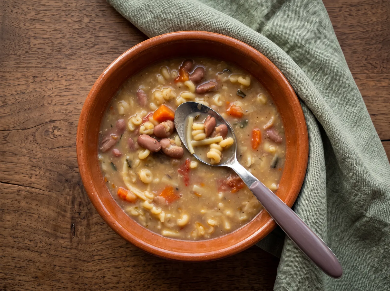 Soupe corse — in einer Schüssel angerichtet